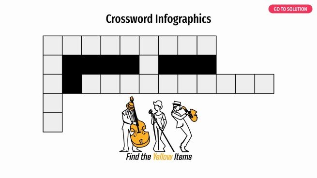 Crossword Infographics presentation template 