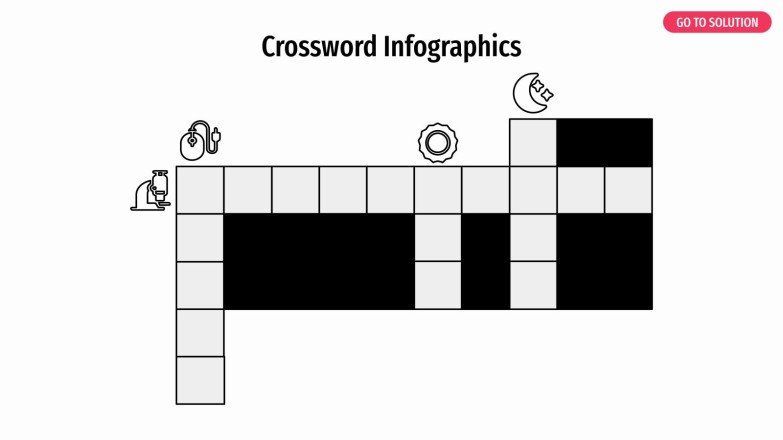 Crossword Infographics presentation template 