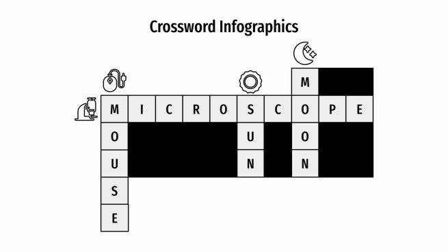 Crossword Infographics presentation template 