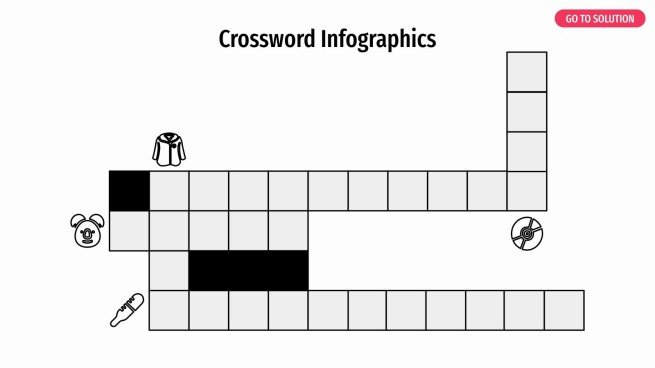 Crossword Infographics presentation template 