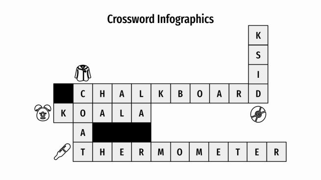 Crossword Infographics presentation template 