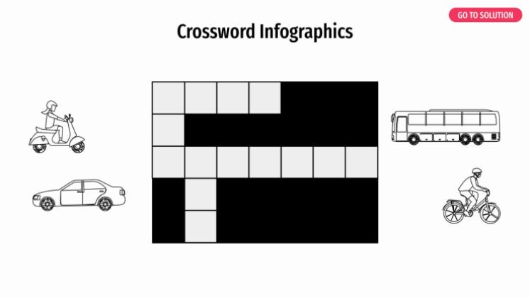 Crossword Infographics presentation template 