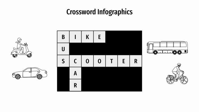 Crossword Infographics presentation template 