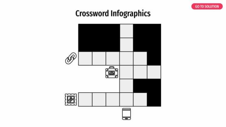 Crossword Infographics presentation template 