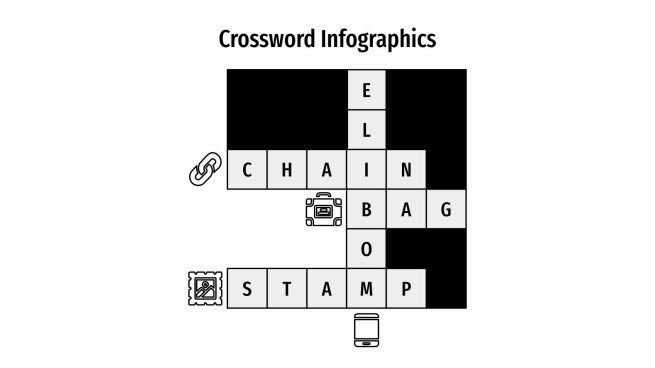 Crossword Infographics presentation template 