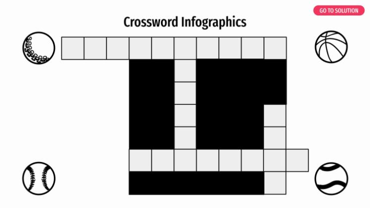 Crossword Infographics presentation template 