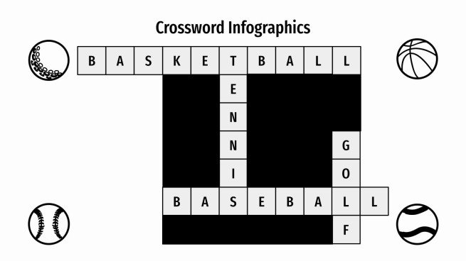 Crossword Infographics presentation template 