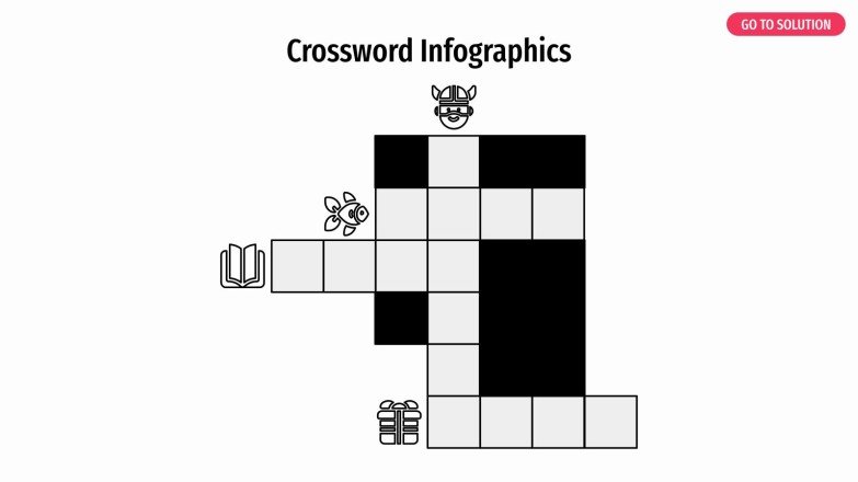 Crossword Infographics presentation template 