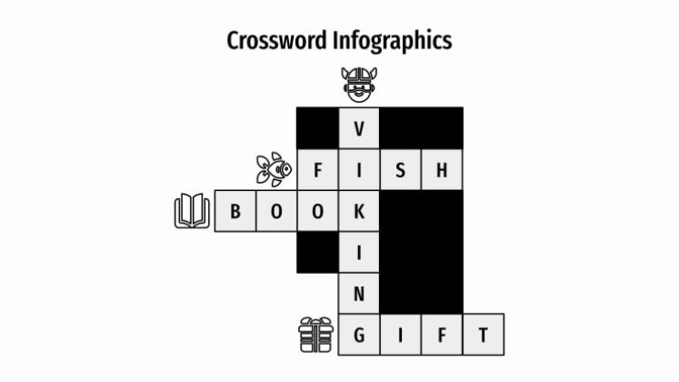 Crossword Infographics presentation template 