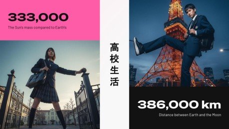 Modelo de apresentação Vida no Ensino Médio no Japão