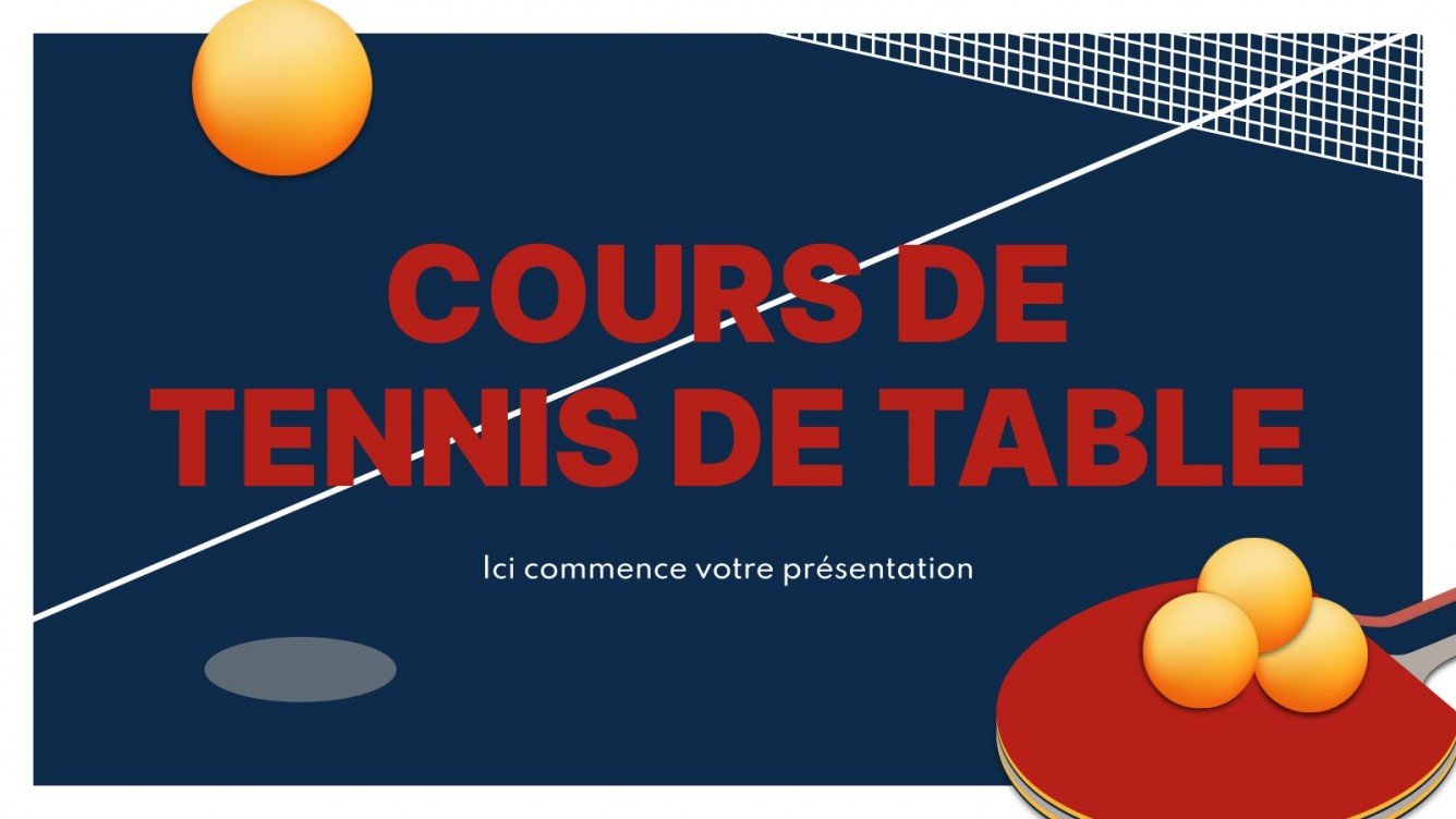 Table Tennis Course Google Slides & PowerPoint
