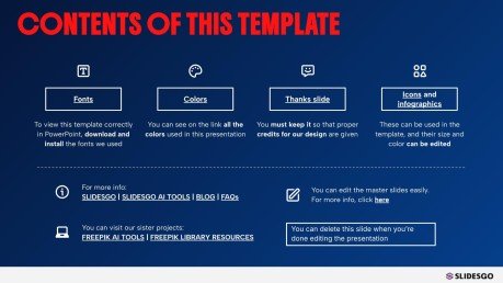 Modelo de apresentação Impacto da tipografia em negrito