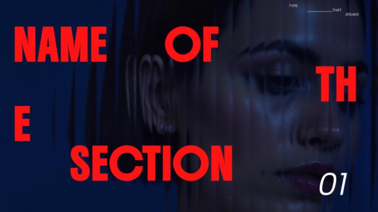 Modelo de apresentação Impacto da tipografia em negrito