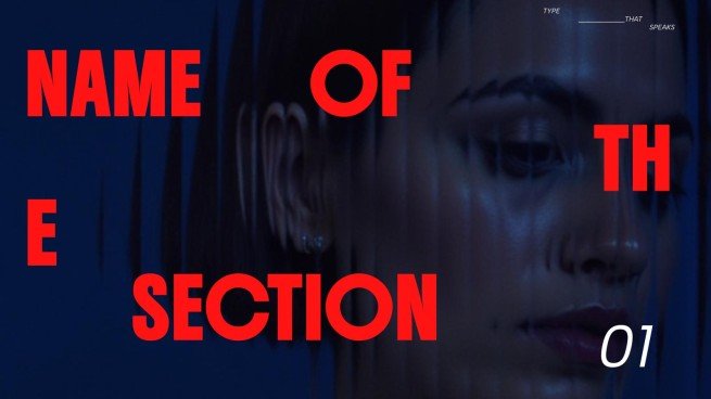 Modelo de apresentação Impacto da tipografia em negrito