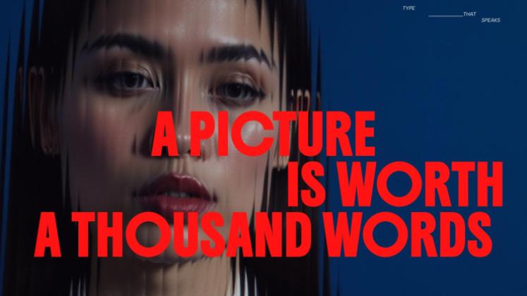 Modelo de apresentação Impacto da tipografia em negrito