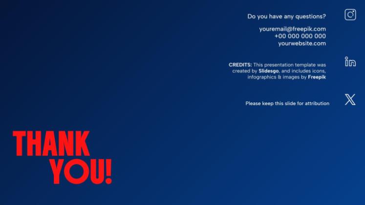 Modelo de apresentação Impacto da tipografia em negrito