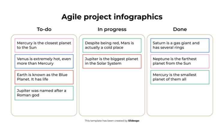 애자일 프로젝트 인포그래픽 프레젠테이션 템플릿