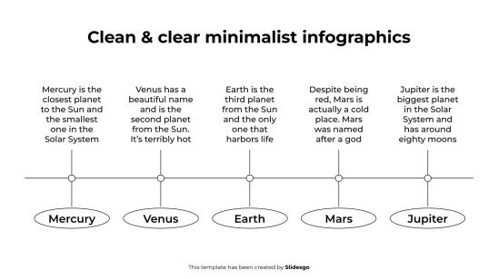 Infographies minimalistes claires et nettes Modèles de présentation