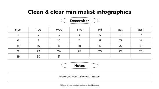 Infographies minimalistes claires et nettes Modèles de présentation