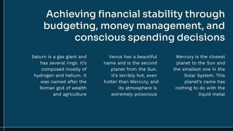 금융 교육 프레젠테이션 템플릿