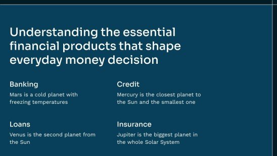 금융 교육 프레젠테이션 템플릿