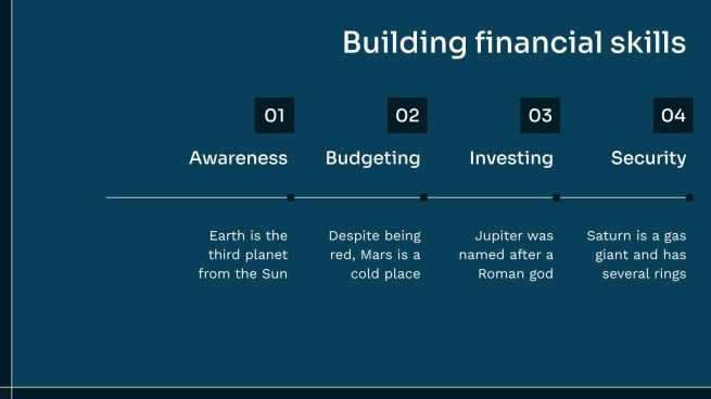 금융 교육 프레젠테이션 템플릿