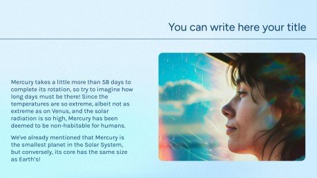 Plantilla de presentación Degradado azul