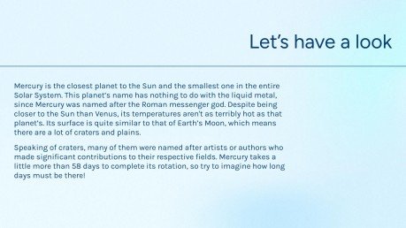 Plantilla de presentación Degradado azul