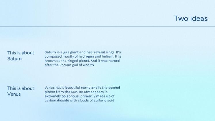 Plantilla de presentación Degradado azul