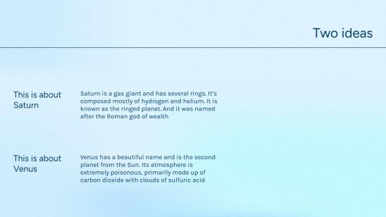 Plantilla de presentación Degradado azul