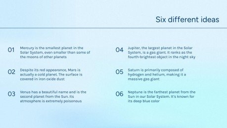Plantilla de presentación Degradado azul