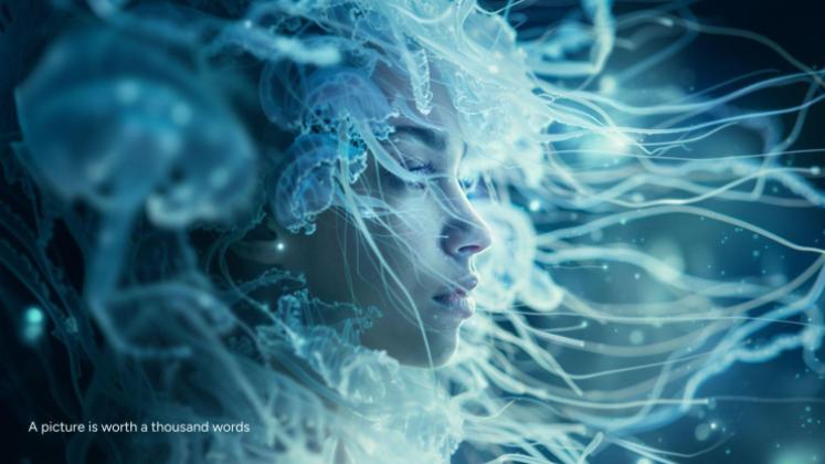 Plantilla de presentación Degradado azul