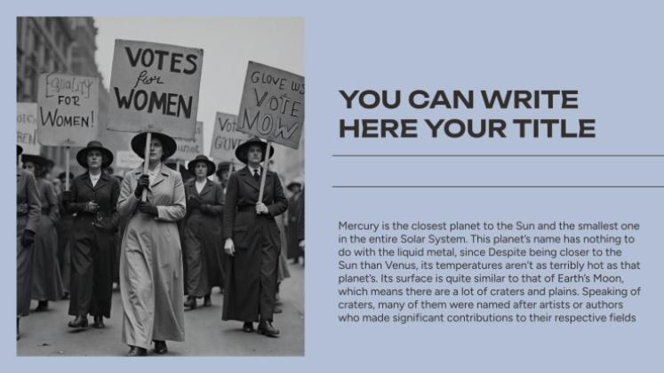 시민권 운동 프레젠테이션 템플릿