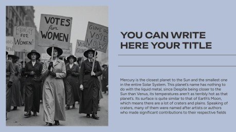 시민권 운동 프레젠테이션 템플릿