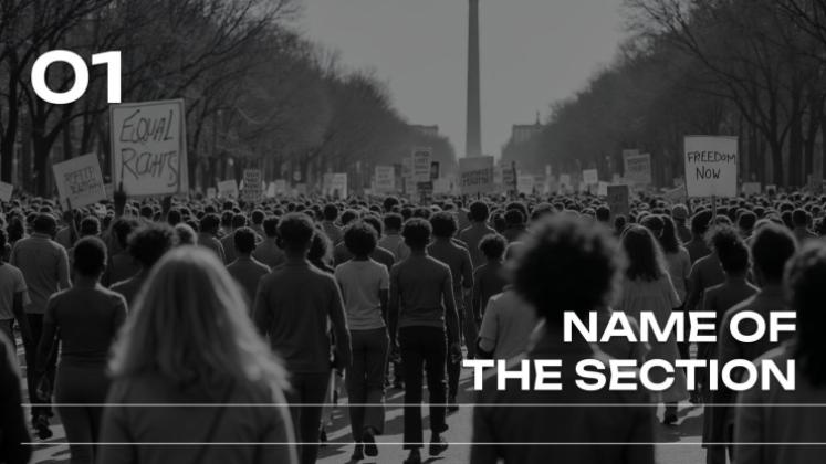 시민권 운동 프레젠테이션 템플릿