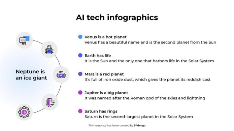 KI-Tech-Infografiken Präsentationsvorlage