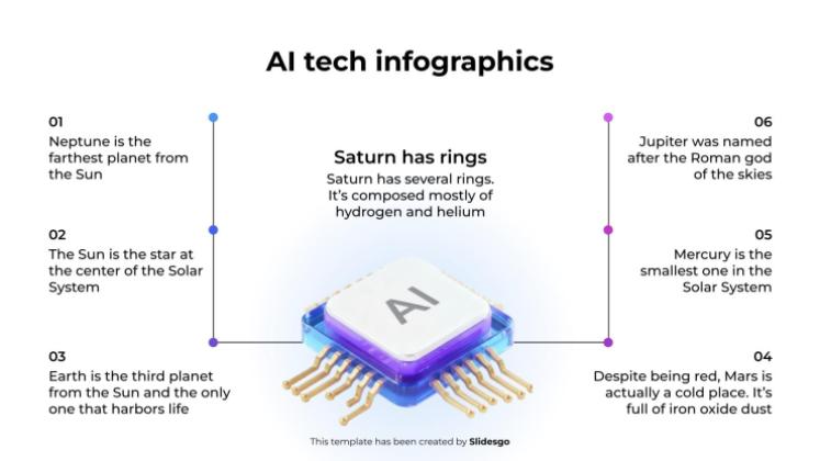 KI-Tech-Infografiken Präsentationsvorlage