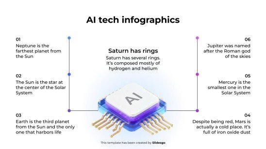 KI-Tech-Infografiken Präsentationsvorlage