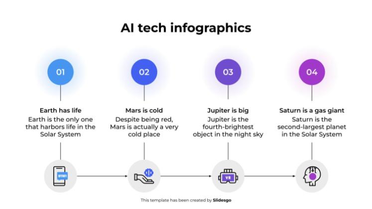 KI-Tech-Infografiken Präsentationsvorlage