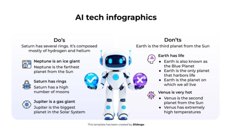 KI-Tech-Infografiken Präsentationsvorlage