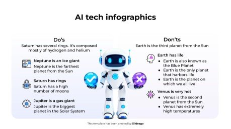KI-Tech-Infografiken Präsentationsvorlage