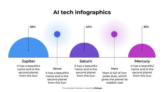 KI-Tech-Infografiken Präsentationsvorlage