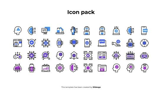 KI-Tech-Infografiken Präsentationsvorlage
