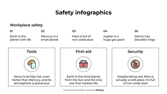Modelo de apresentação Infográficos de segurança