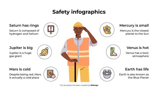 Modelo de apresentação Infográficos de segurança