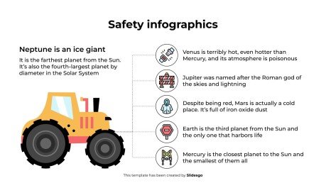 Modelo de apresentação Infográficos de segurança