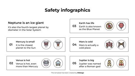 Modelo de apresentação Infográficos de segurança