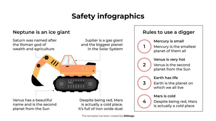 Modelo de apresentação Infográficos de segurança