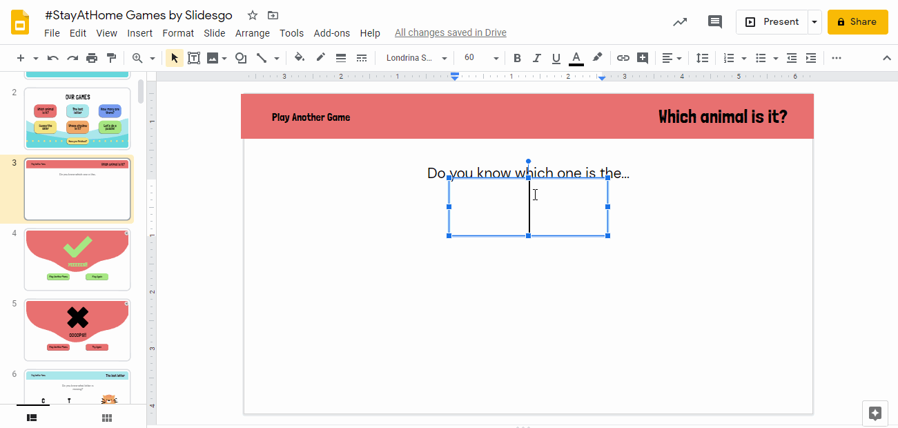 How To Do A Game On Google Slides