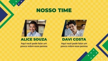 Plantilla de presentación Feliz día de la independencia de Brasil!